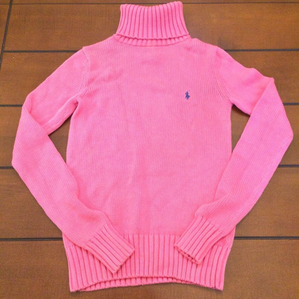 Ralph Lauren Pink Turtleneck Sweater